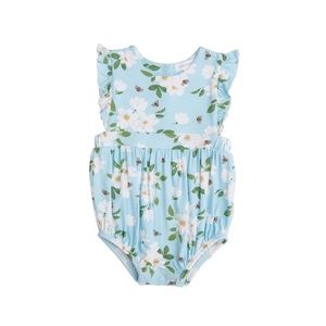 Angel Dear Blue Magnolia Bubble Romper